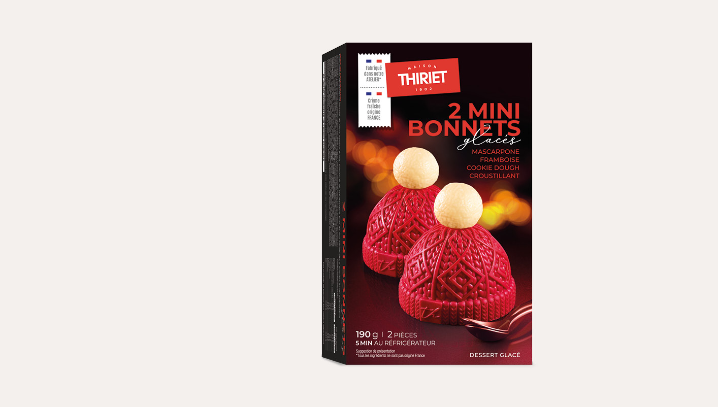 2 Mini bonnets glacés