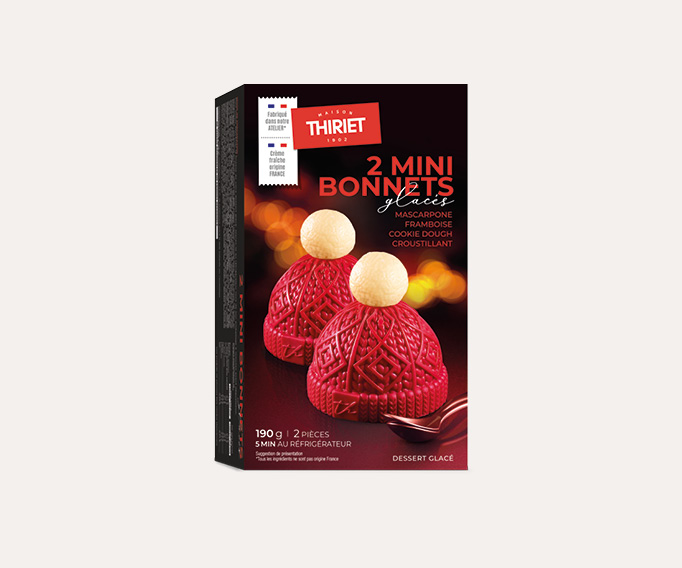 2 Mini bonnets glacés
