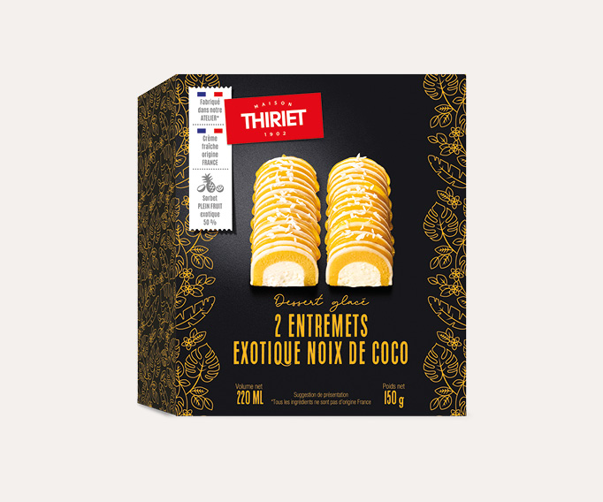 2 Entremets exotique/noix de coco