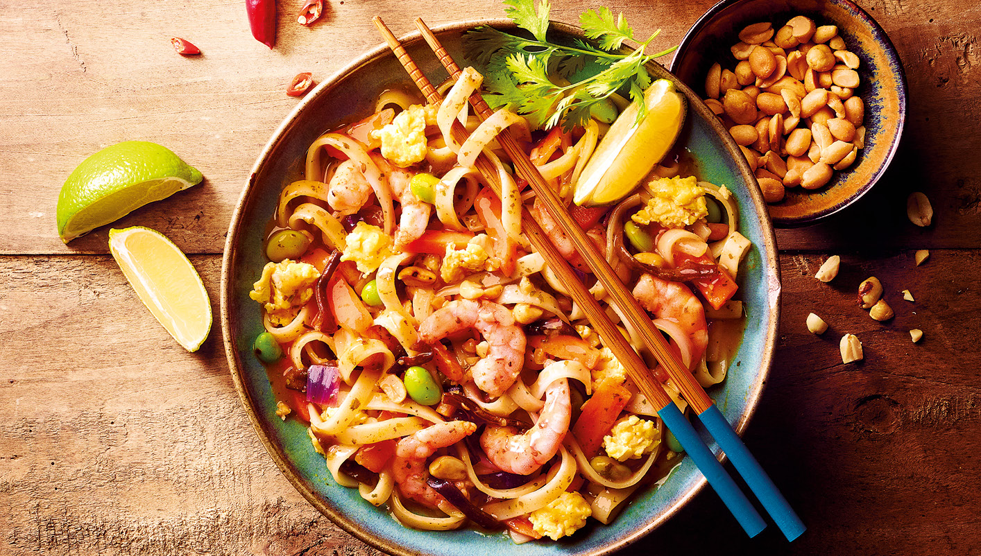 Pad thaï aux crevettes