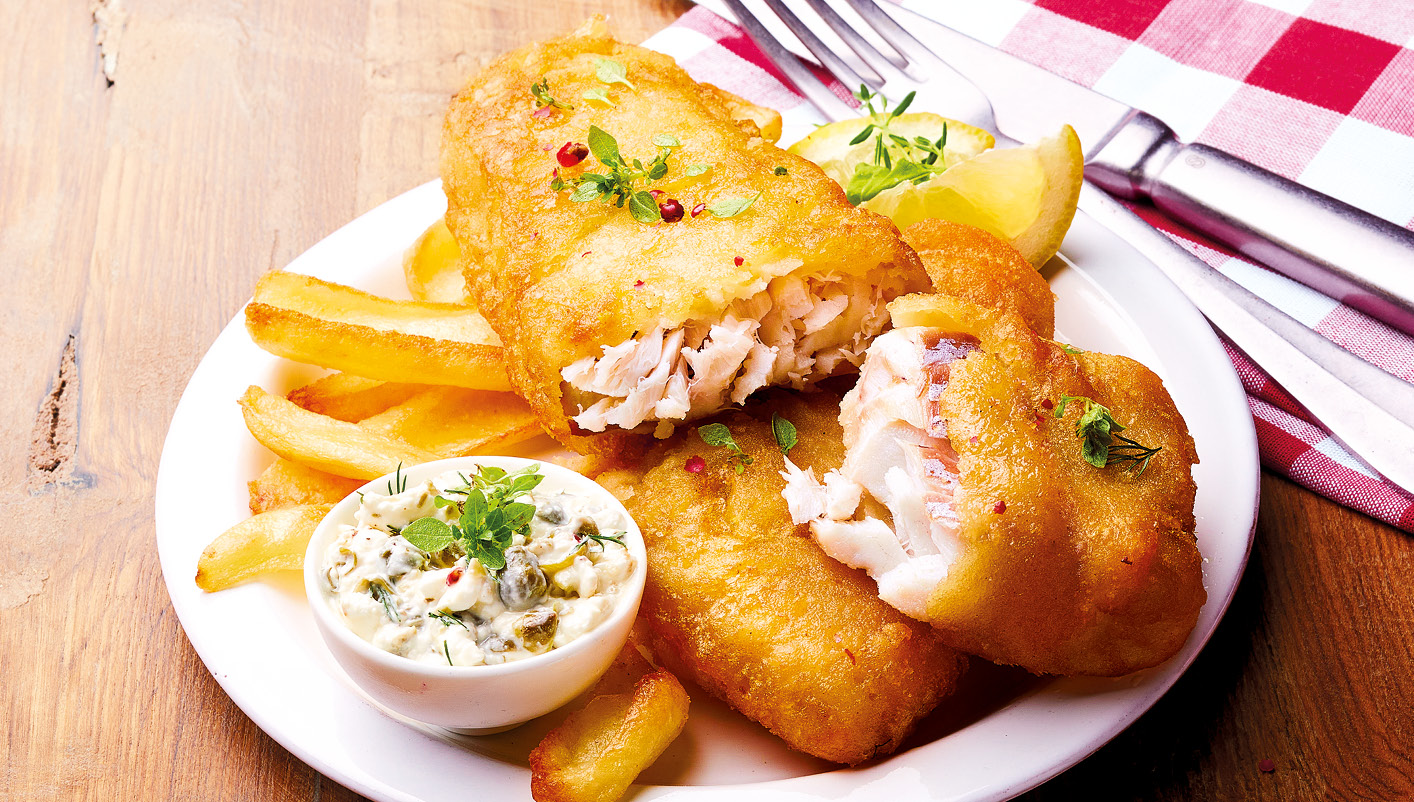 Filet de colin lieu façon fish and chips