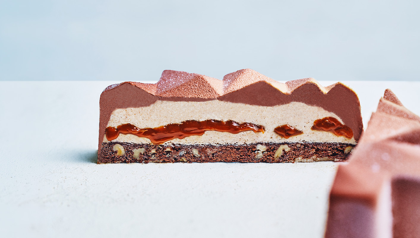 LE SINPA Glace brioche toastée, glace chocolat lait, brownie