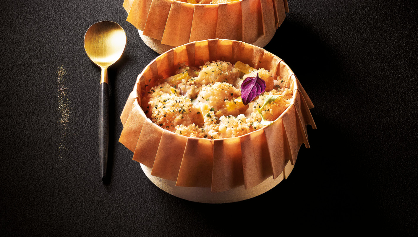 2 Ecrins aux noix de St-Jacques*, sauce au Riesling