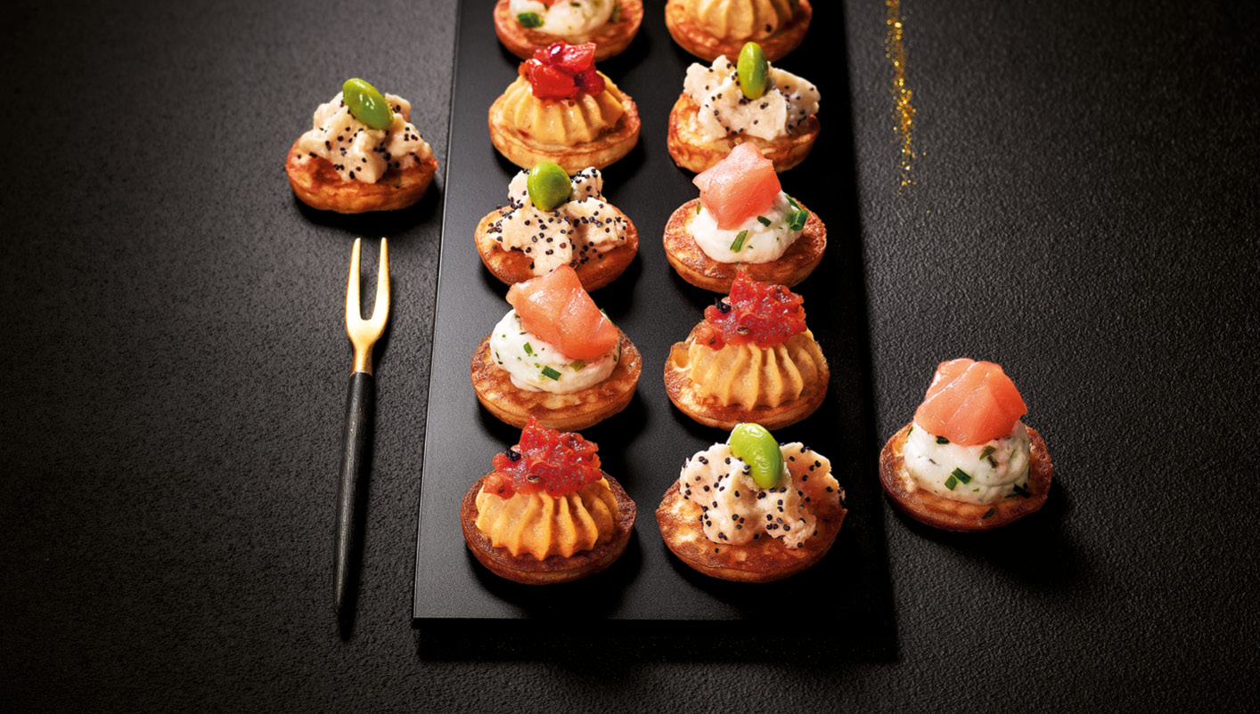 12 Blinis apéritifs