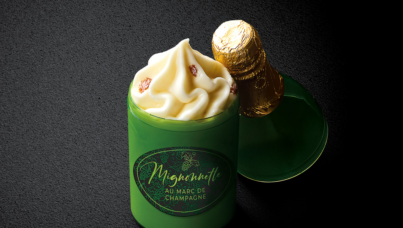 4 Mignonnettes au Marc de Champagne