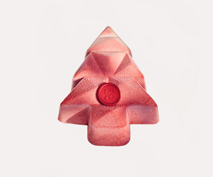 LE SINPA Sorbet Framboise, glace aux œufs, biscuit madeleine