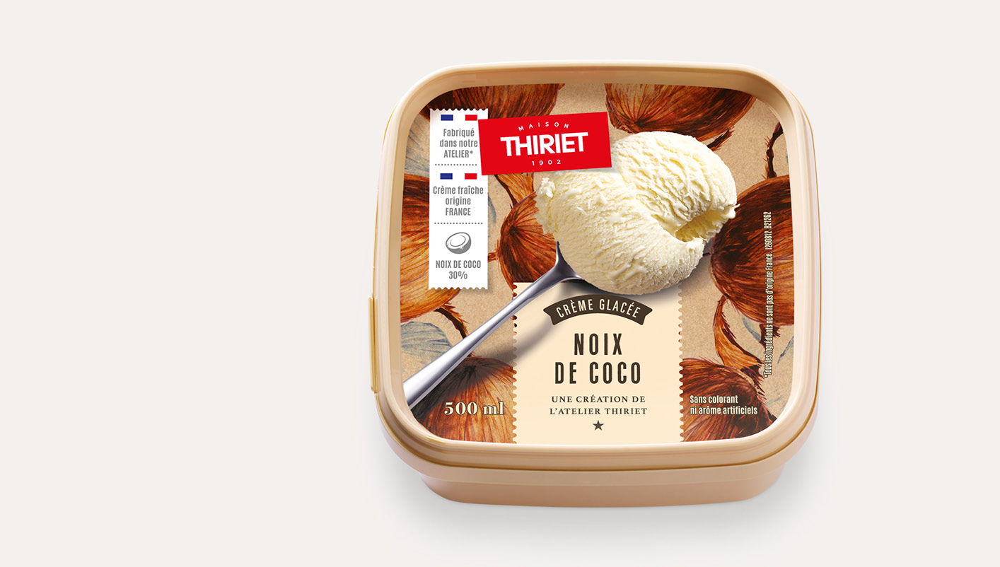 Crème glacée Noix de coco