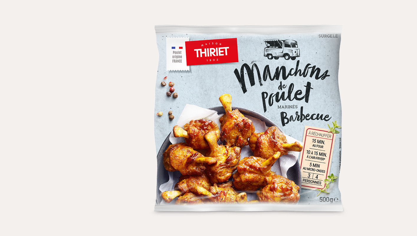 Manchons de poulet marinés barbecue