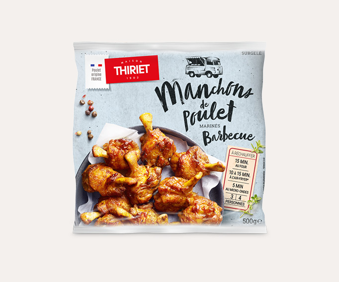 Manchons de poulet marinés barbecue