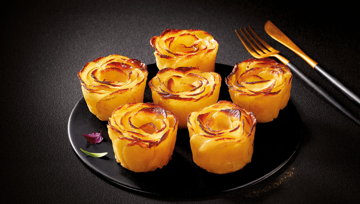 6 Roses de pommes de terre
