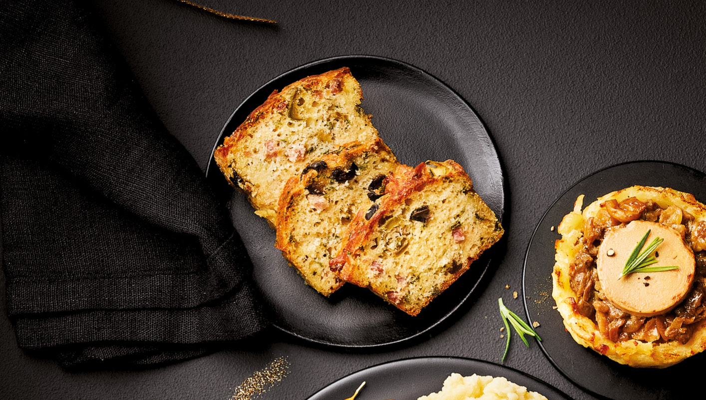 Cake apéritif jambon/olives