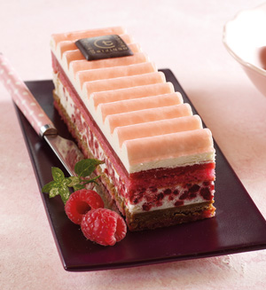 Délice du pâtissier chocolat blanc/framboise