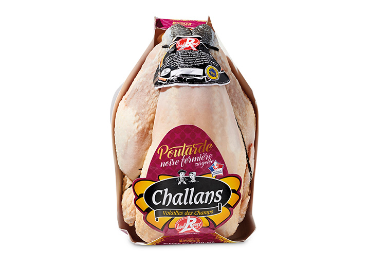 Poularde noire fermière de Challans Label Rouge