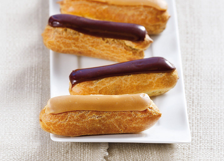 12 Mini éclairs au chocolat et au café