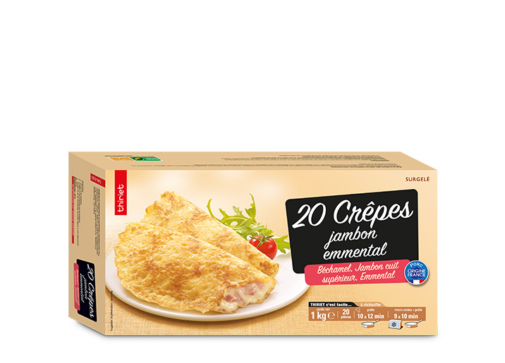 20 Crêpes jambon/emmental