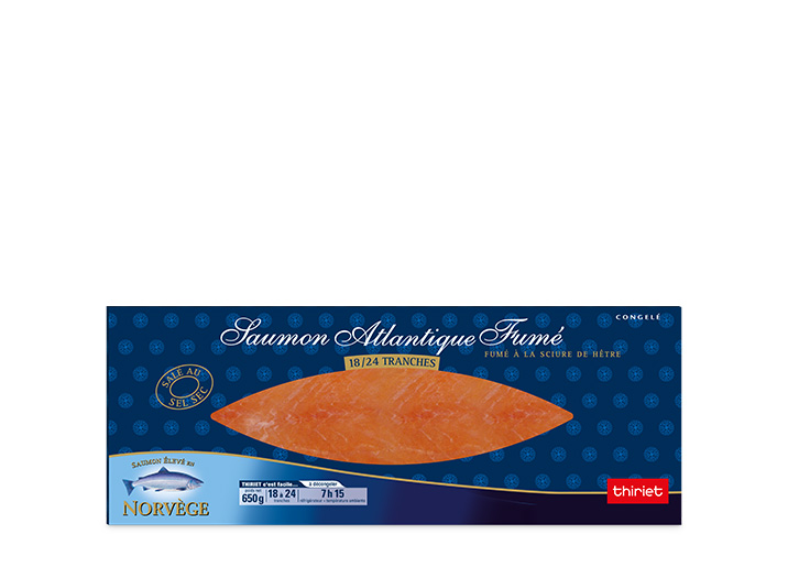 Saumon Atlantique fumé 650 g - Norvège