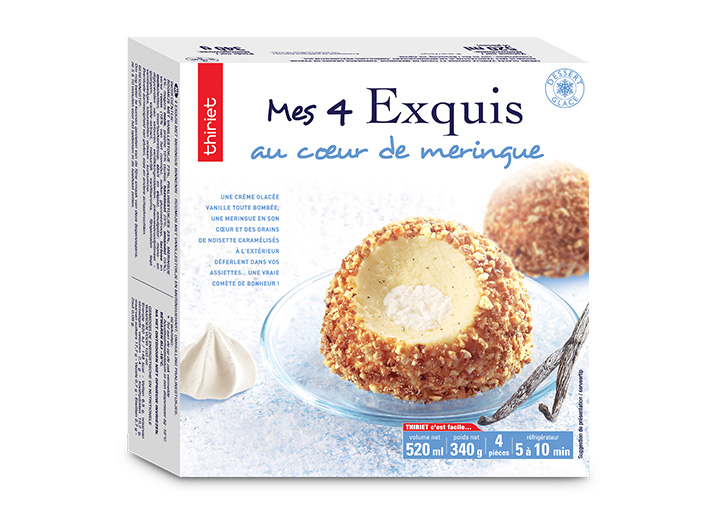 4 Exquis au coeur de meringue