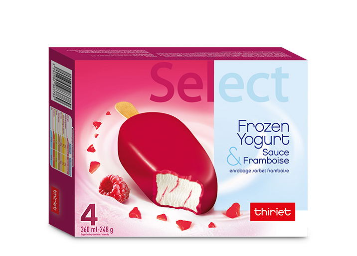 4 Select™ Frozen Yogurt framboise