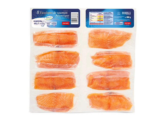 8 Escalopes de saumon Atlantique