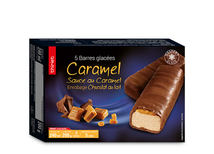 5 Barres glacées caramel
