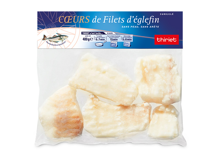 Coeurs de filets d'églefin