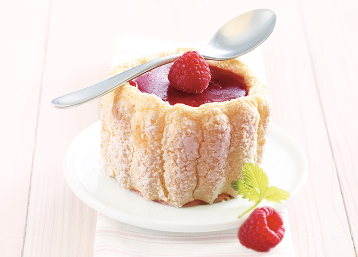 2 Charlottes framboise/fruit de la passion