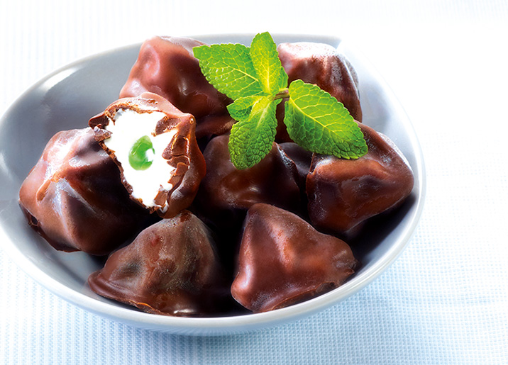 12 Rochers glacés menthe/chocolat