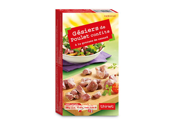 Gésiers de poulet confits