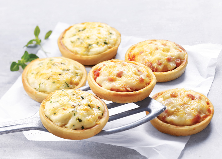 9 Petites pizzas jambon/fromages