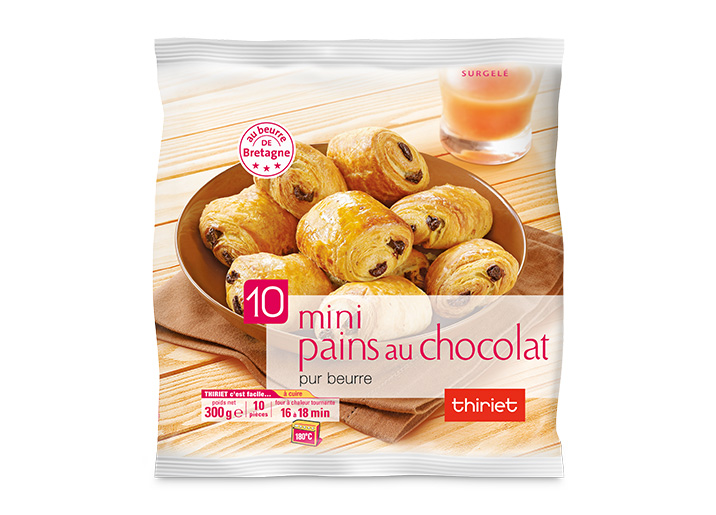 10 Mini pains au chocolat pur beurre