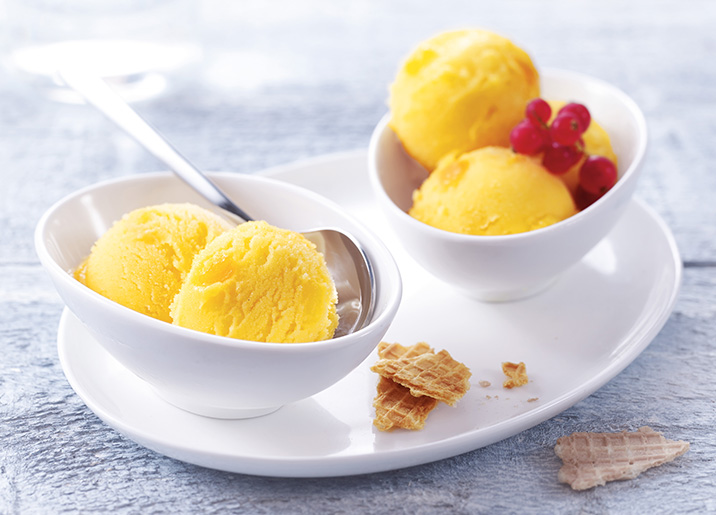 Sorbet Mangue et morceaux de fruits exotiques