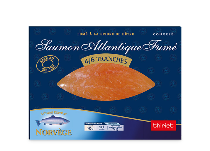 Saumon Atlantique fumé 160 g - Norvège
