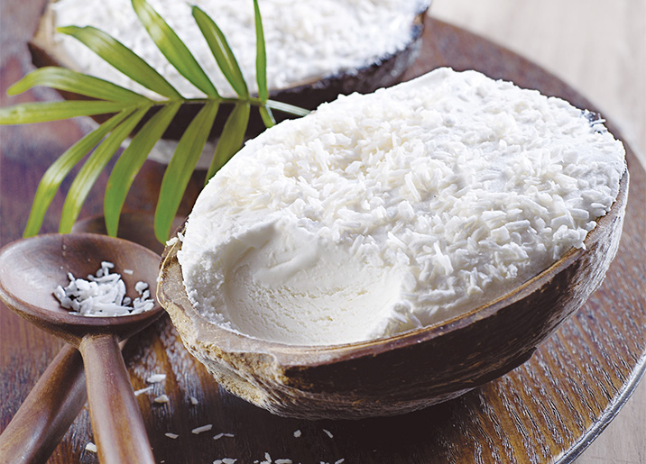 4 Noix de coco givrées