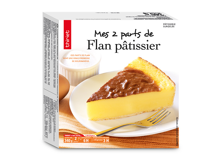 2 Parts de flan pâtissier