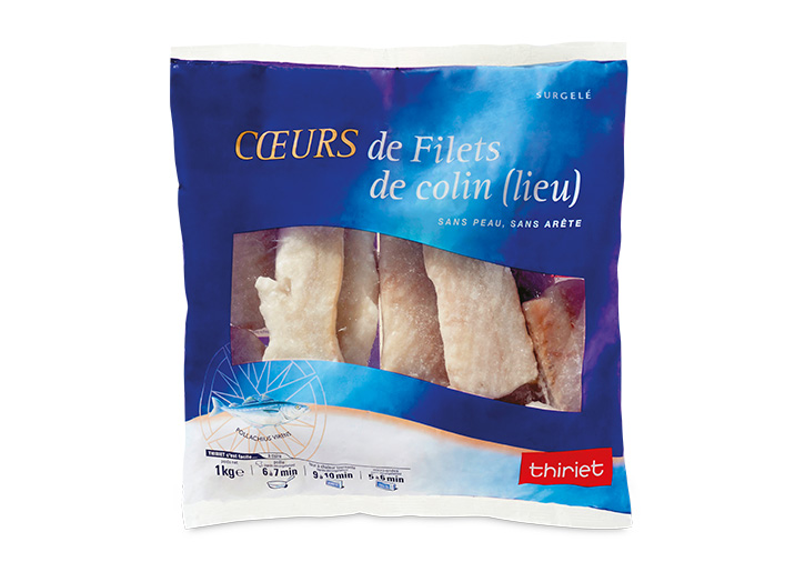 Coeurs de filets de colin (lieu)