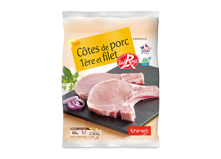 Côtes de porc premières et filet
