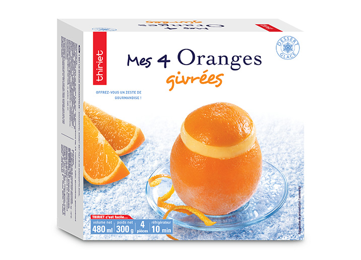 4 Oranges givrées