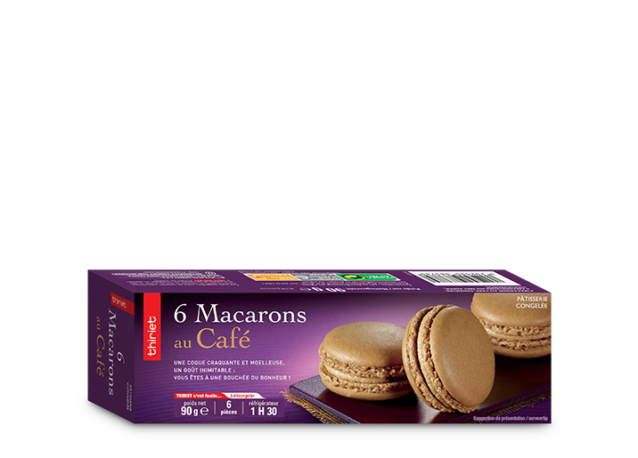 6 Macarons au café