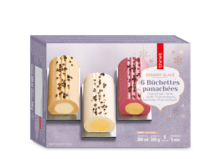 6 Bûchettes panachées