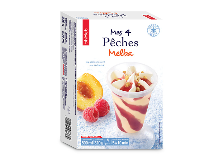 4 Pêches Melba