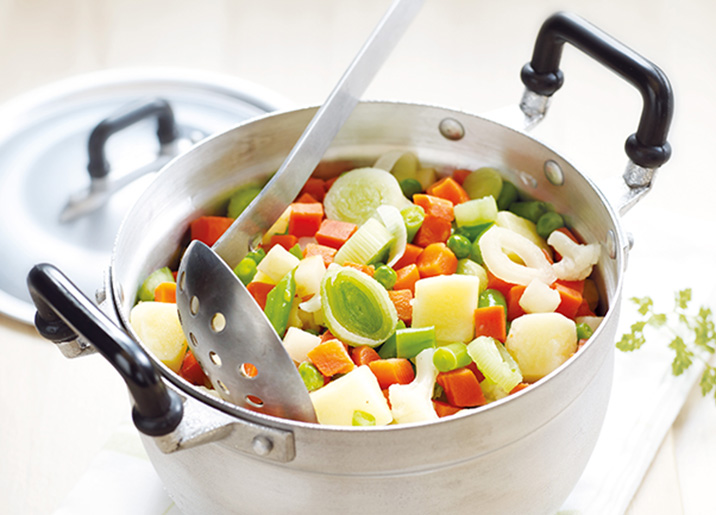 Légumes pour potage surgelé, gamme Sélection du mois sur Thiriet