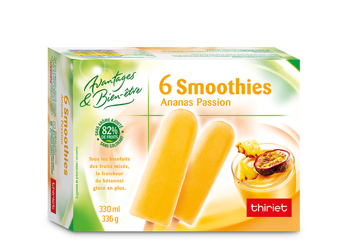 6 Smoothies ananas/passion