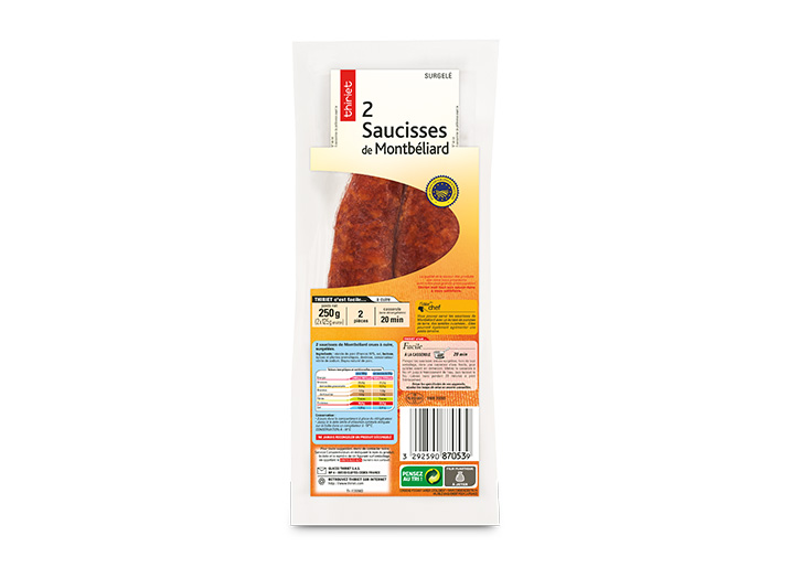 2 Saucisses de Montbéliard