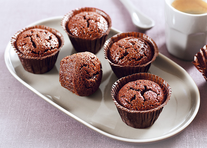 9 Mini fondants au chocolat