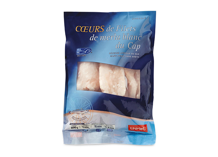 Cœurs de filets de merlu blanc du Cap