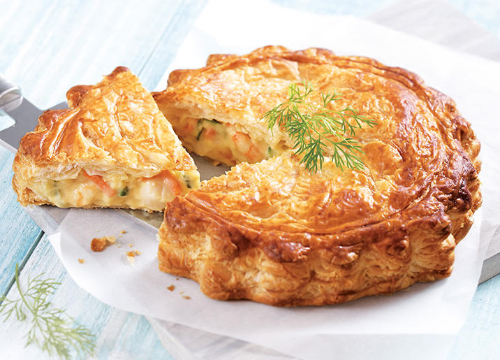 Tourte St-Jacques*/crevettes