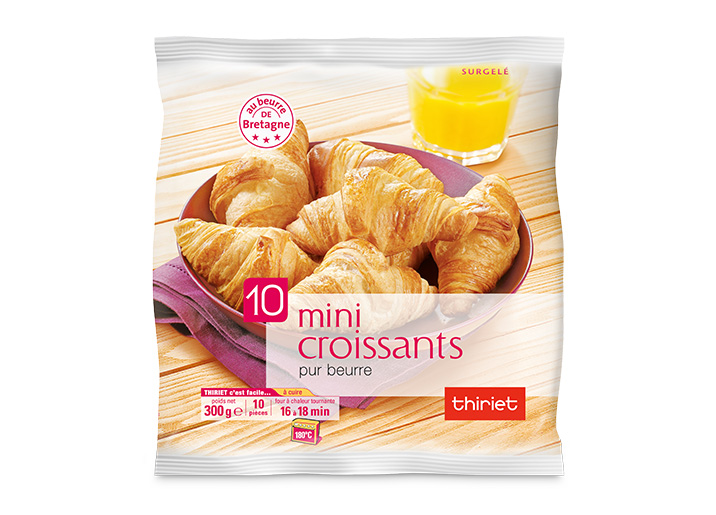 10 Mini croissants pur beurre