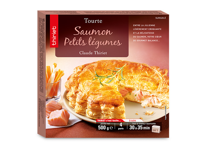 Tourte saumon/petits légumes