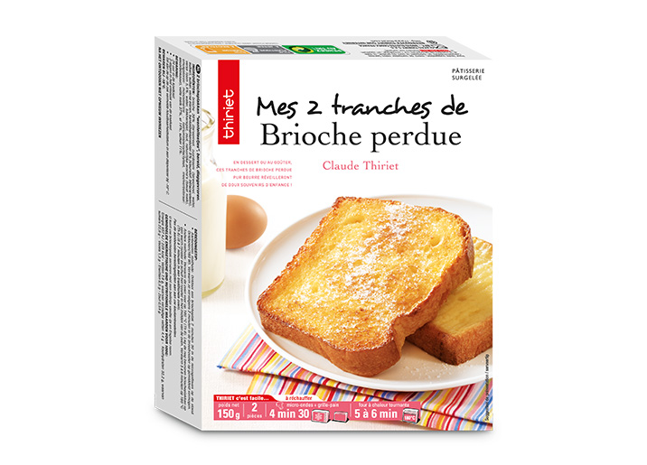 2 Tranches de brioche perdue