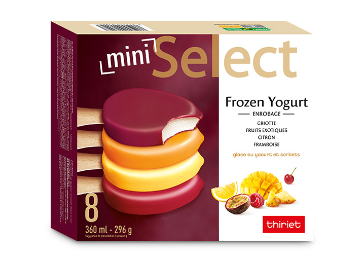 8 Selectâ„¢ Mini Frozen Yogurt et fruits assortis